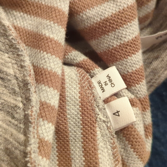 Derek Lam 10 Crosby Neiman Oversized Crew Neck Cropped Knit Sweater Top Small - Picture 11 of 12